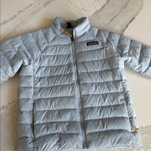 Patagonia Kids Light Blue Puffer Jacket